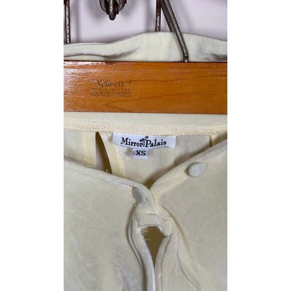 Mirror Palais Underwire Crop Top - White Corset-Inspired Bustier (XS) - Picture 6 of 10